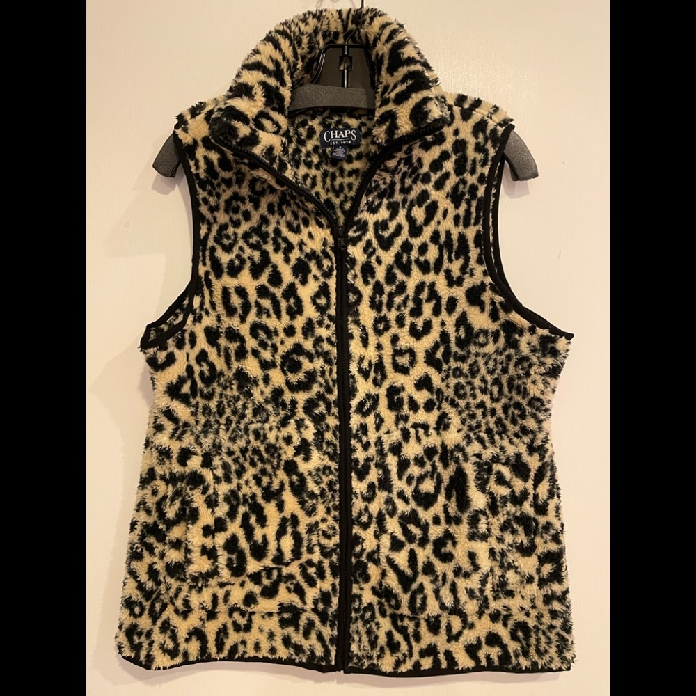 Woman’s animal print vest